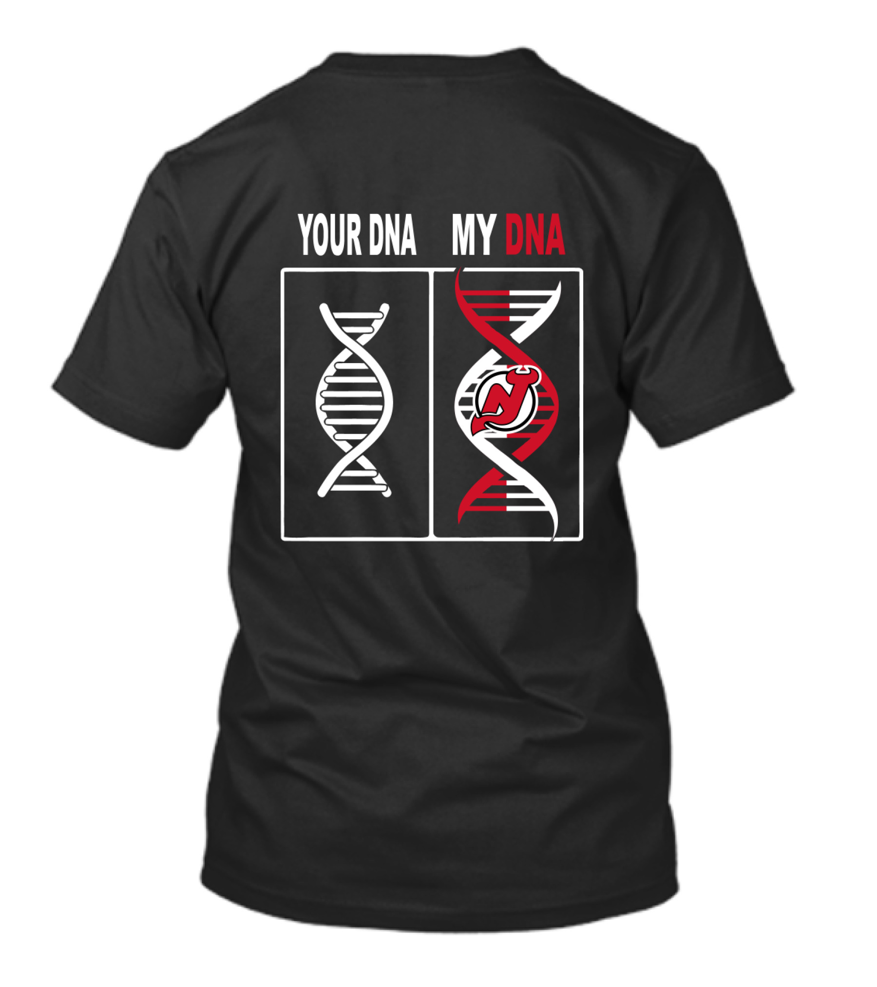Your DNA My DNA New Jersey Devils Logo Hockey Fan T-Shirt