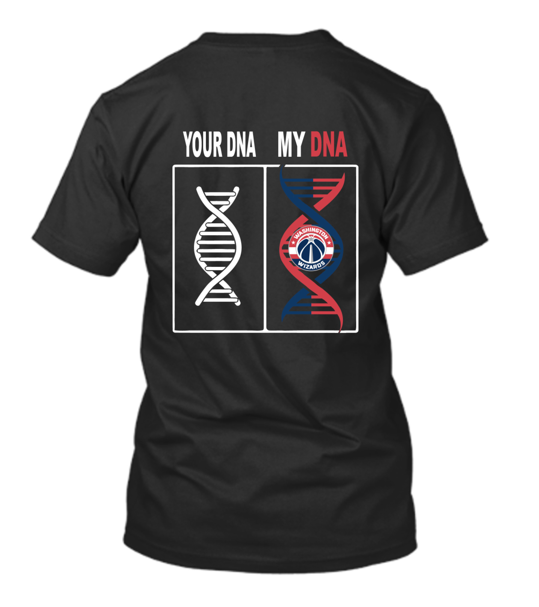 Your Dna My Dna Washington Wizards Fan Symbol Spiral T-Shirt