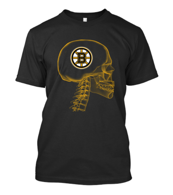 Boston Bruins Skull X-Ray Logo Integration T-Shirt