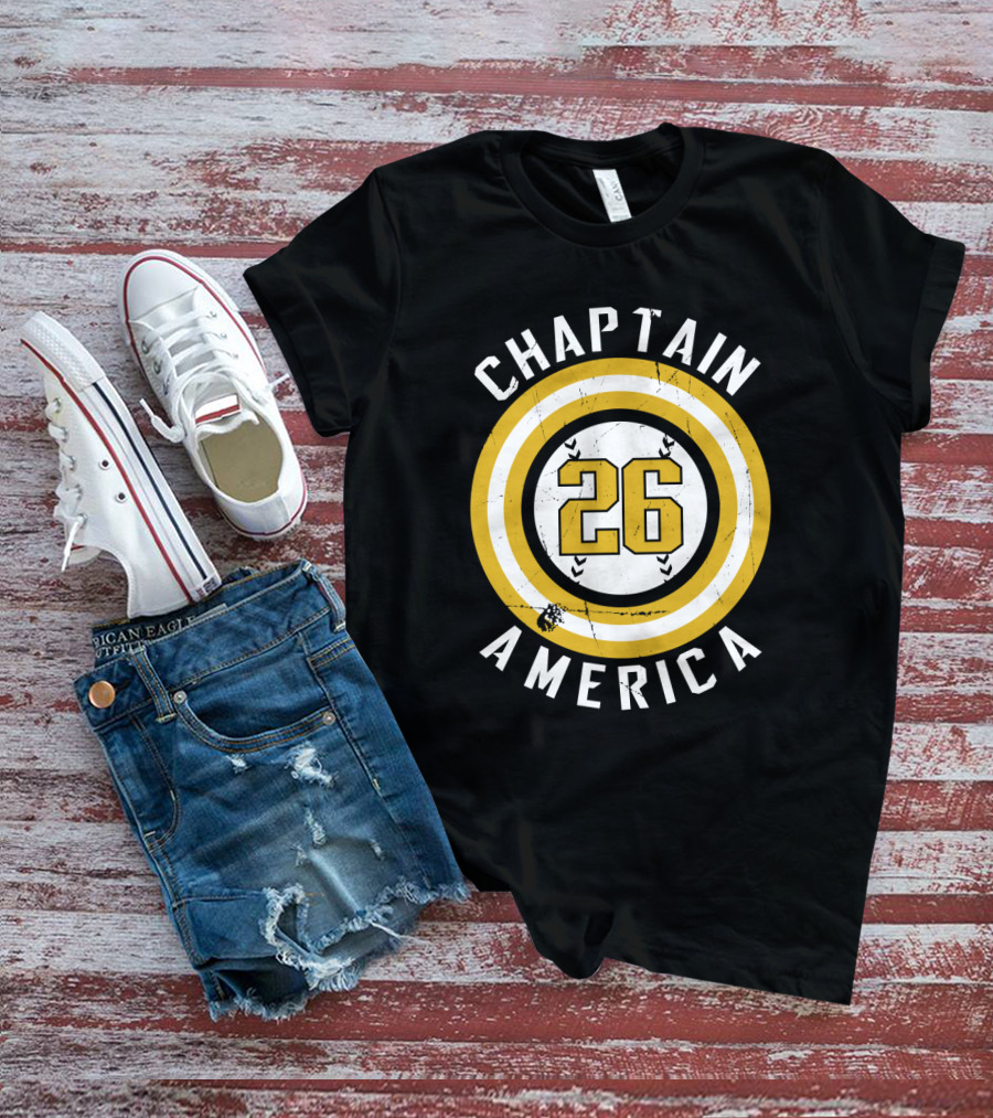 Chaplain America 26 Oakland Athletics Fans Baseball-Themed T-Shirt