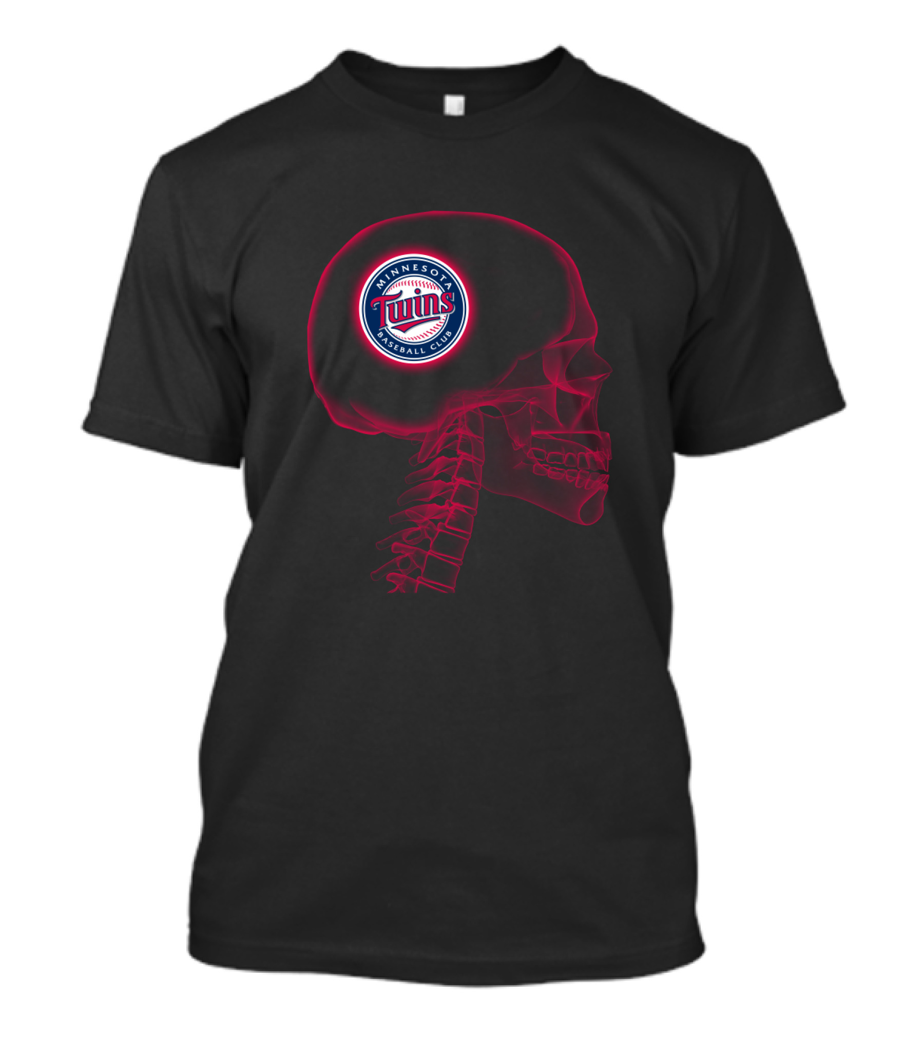 Minnesota Twins Baseball Club Brain X-Ray T-Shirt