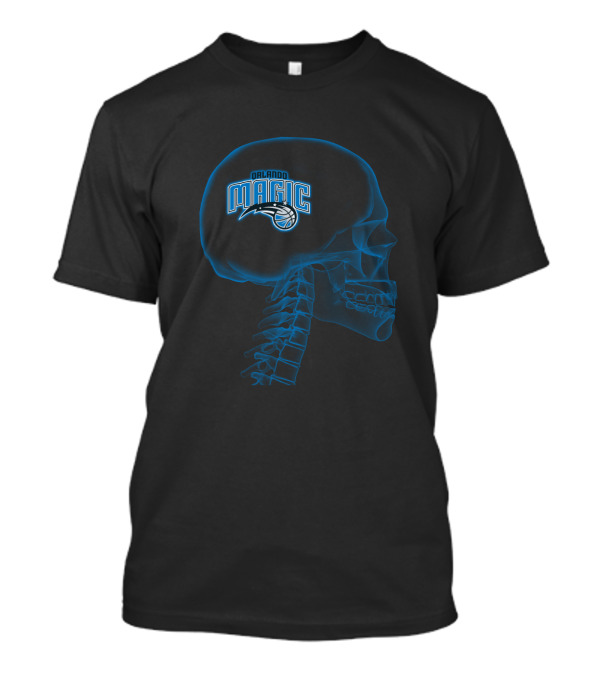 Orlando Magic Brain Skull Halloween Fan T-Shirt