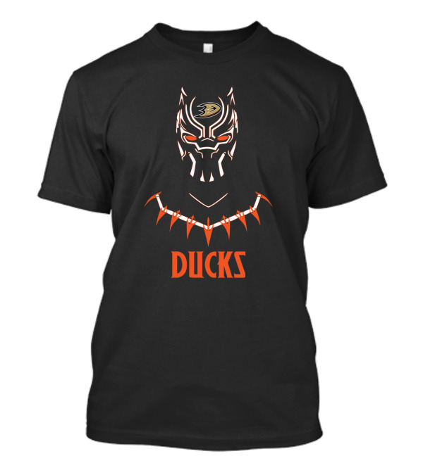 Anaheim Ducks Black Panther Fan Fusion T-Shirt