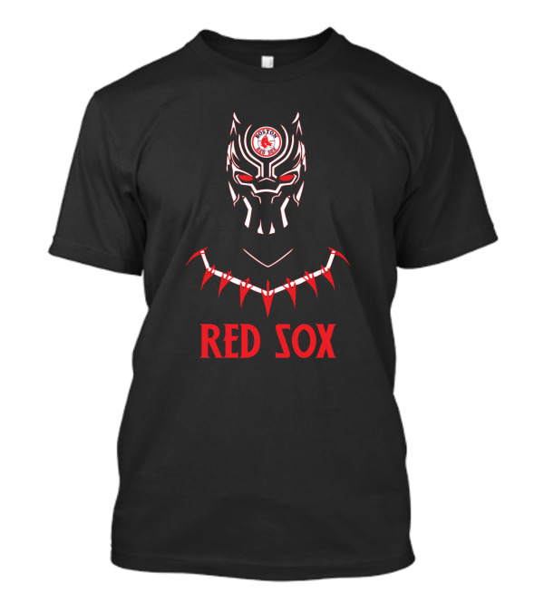 Black Panter Boston Red Sox Fans T-Shirt