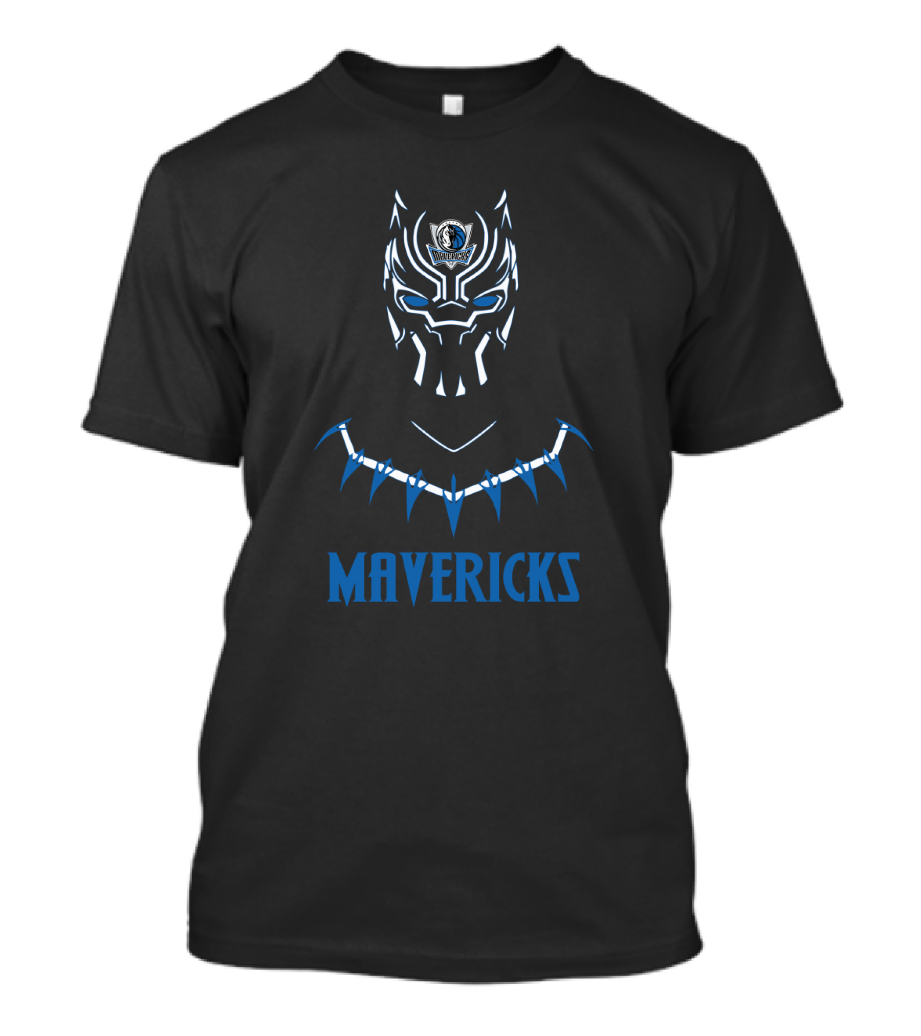 Mavericks Black Panther Logo Mashup T-Shirt