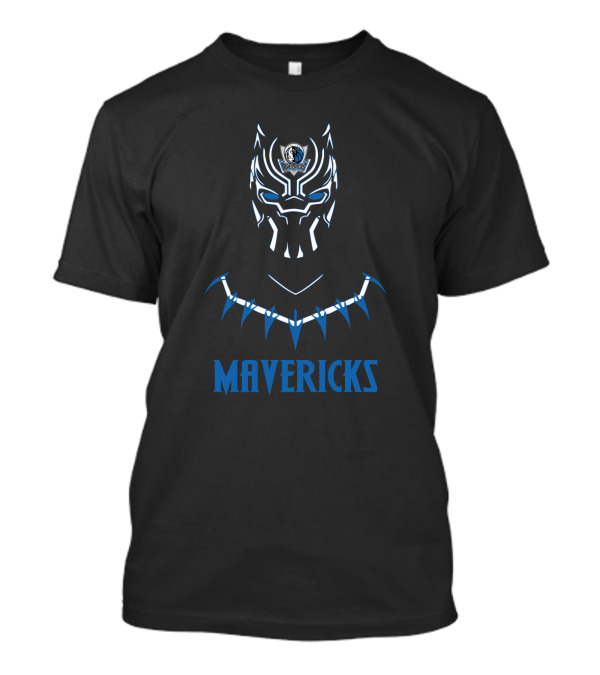 Mavericks Black Panther Logo Mashup T-Shirt