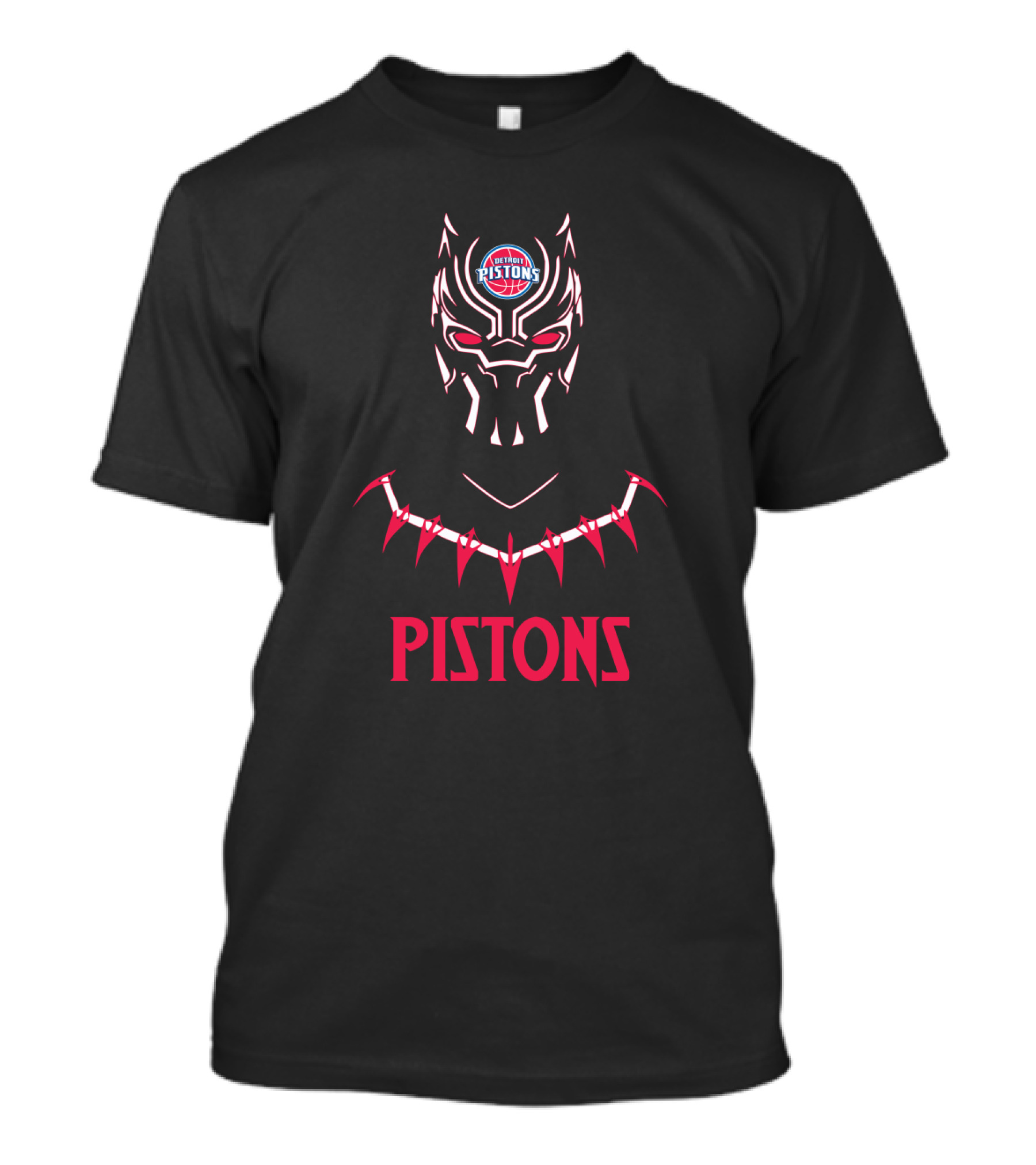 Black Panther Pistons Nba Fan T-Shirt