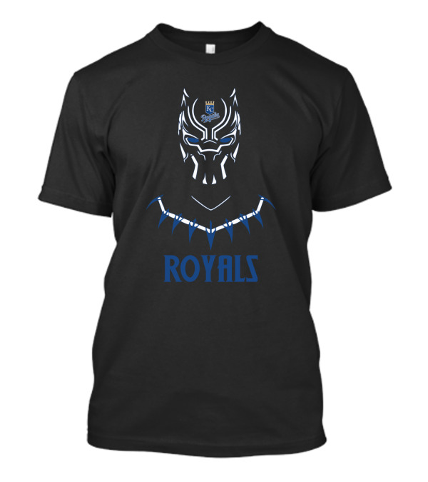 Kc Royals Themed Black Panther T-Shirt