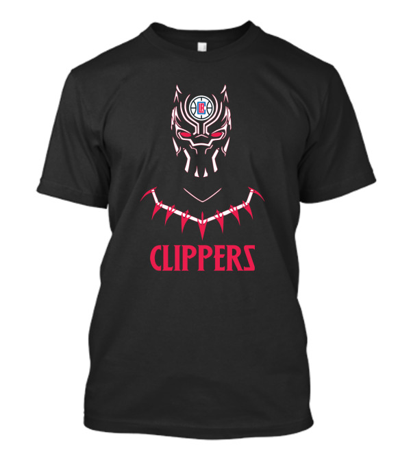 Black Panther Clippers Nba Crossover T-Shirt
