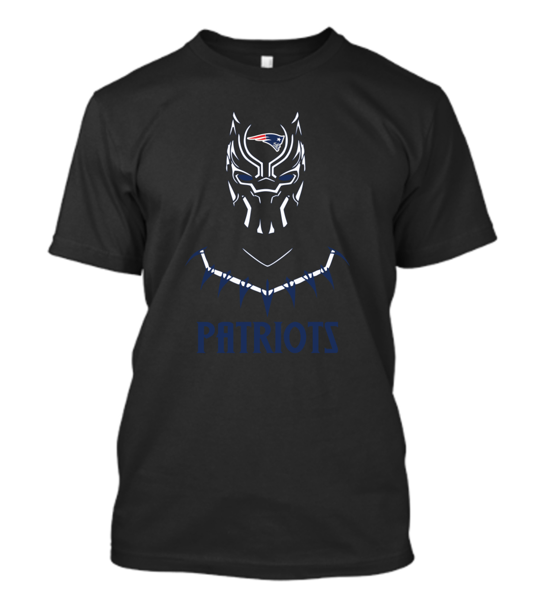 New England Patriots Black Panther Crossover T-Shirt