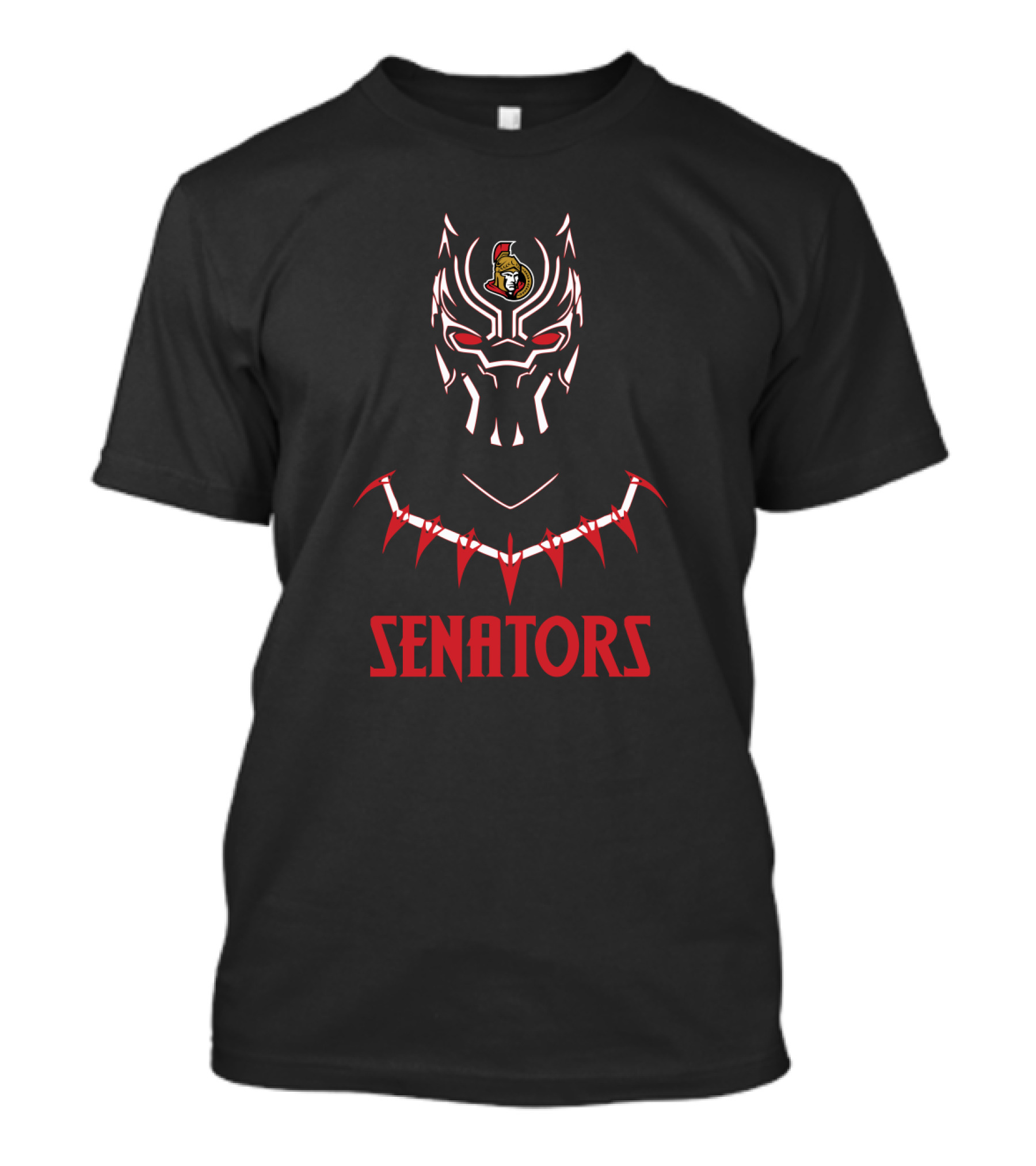 Ottawa Senators Black Panther Fans Mashup T-Shirt