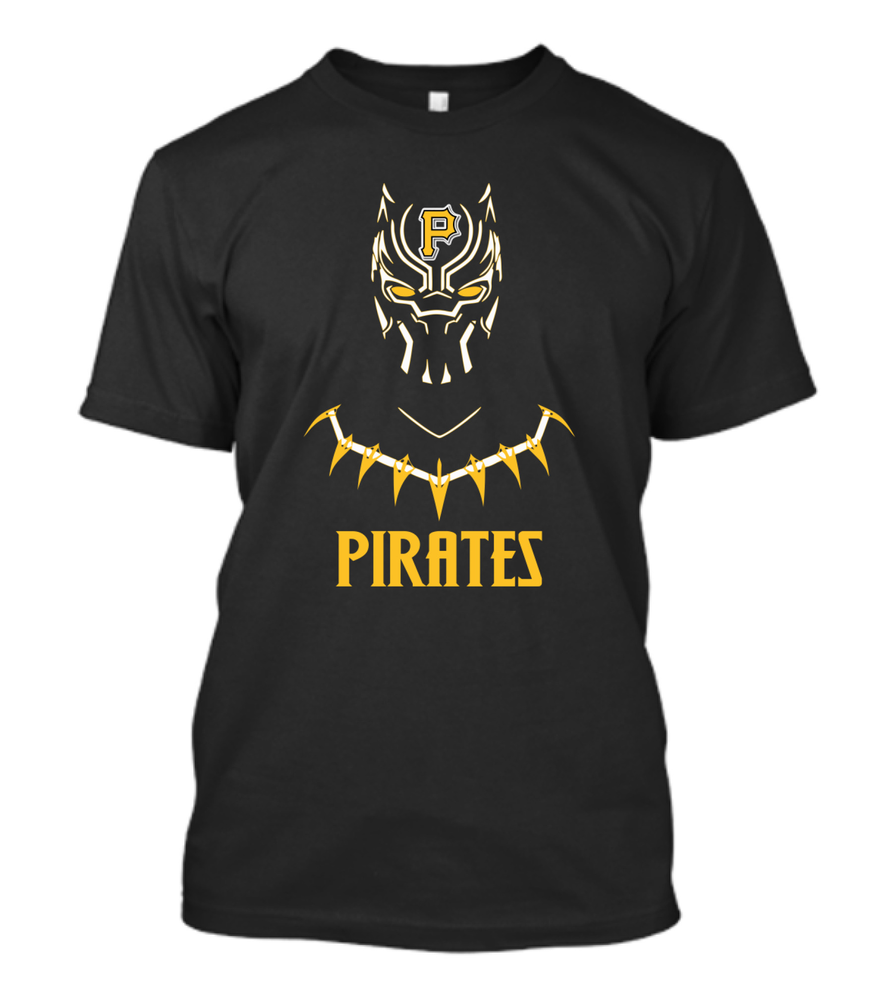 Pirates Black Panther Logo Fan Mashup T-Shirt