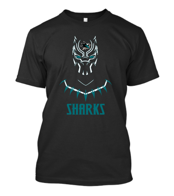Black Panther San Jose Sharks Fans T-Shirt