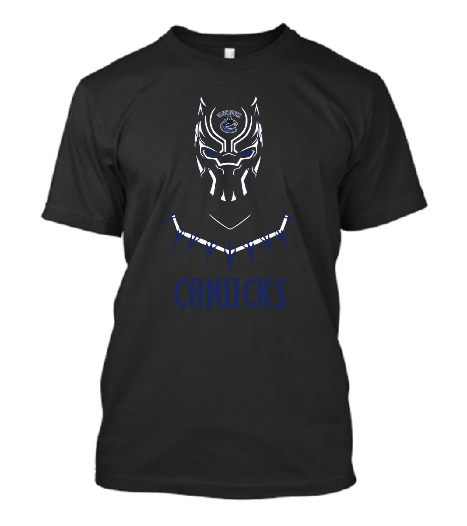 Wakanda Vancouver Canucks Fans Black Panther T-Shirt