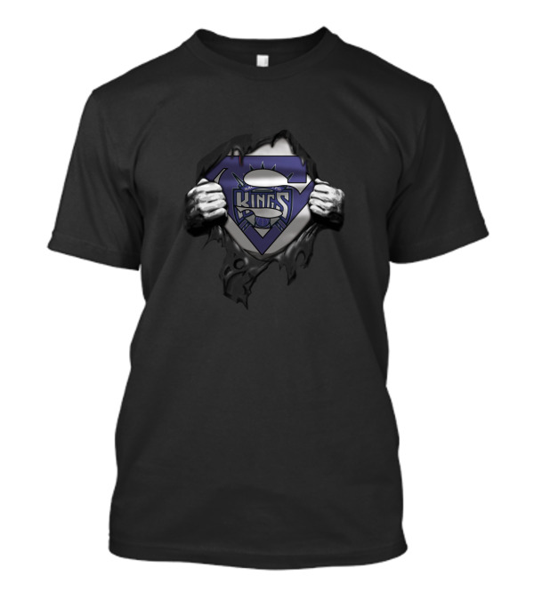 Sacramento Kings Logo With Superman Shield T-Shirt