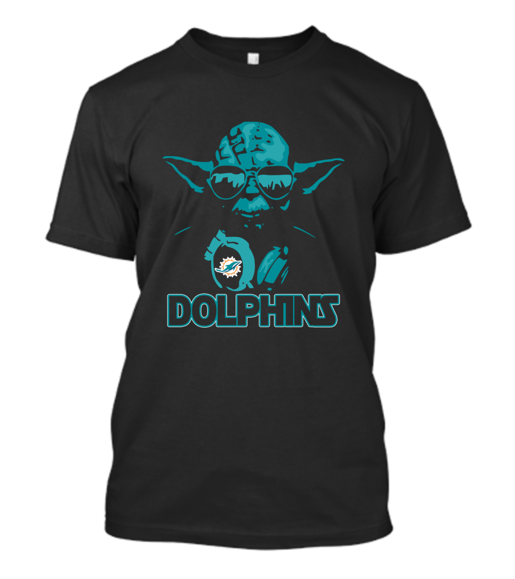 Yoda Star Wars Miami Dolphins Fans Enthusiast T-Shirt
