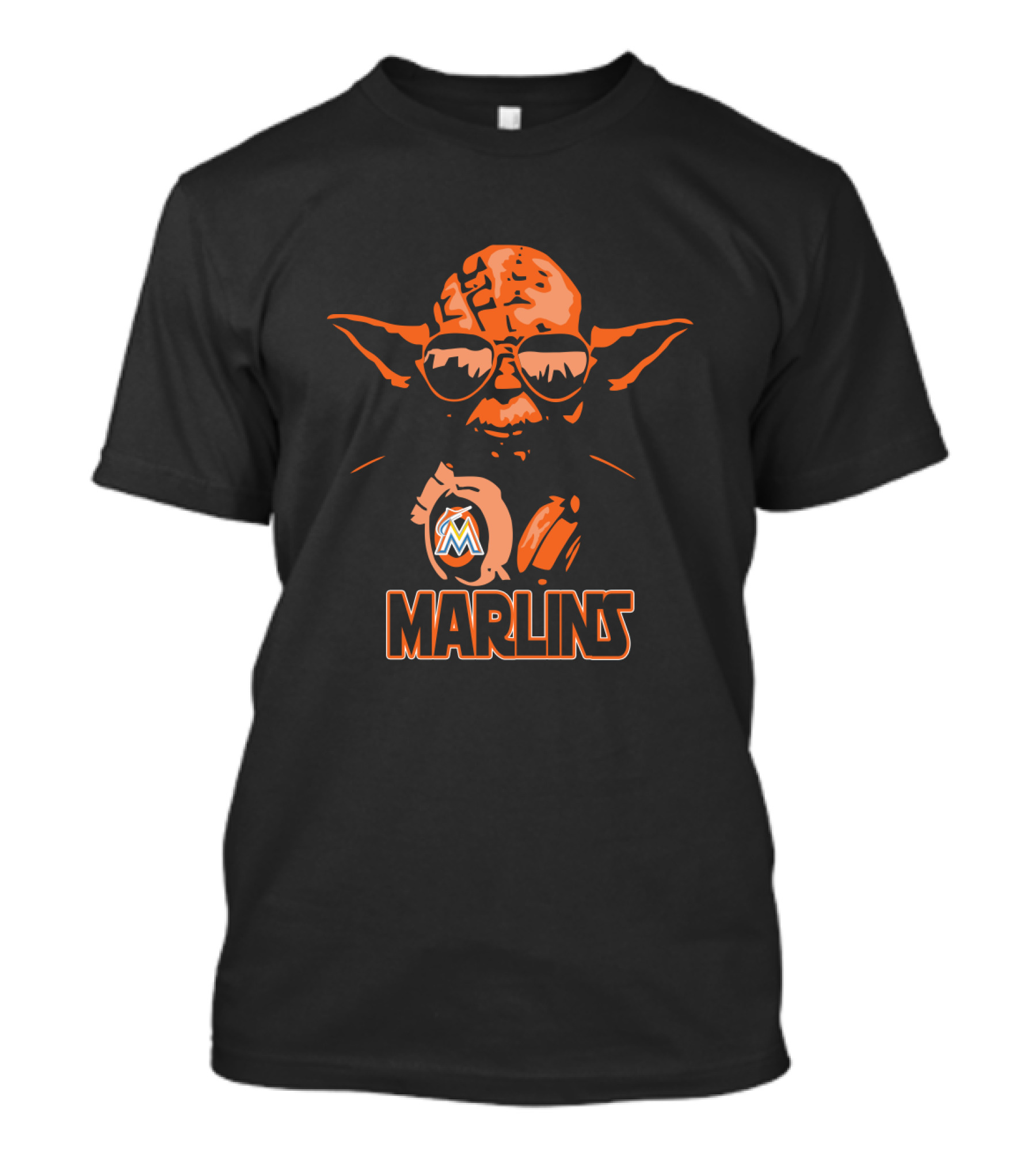 Yoda Star Wars Miami Marlins Crossover Fans T-Shirt