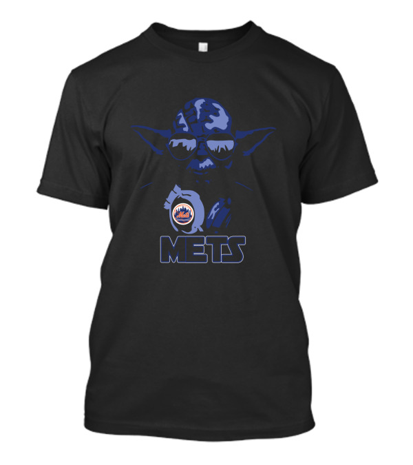 Yoda Star Wars New York Mets Fans Blue Shades Mets T-Shirt