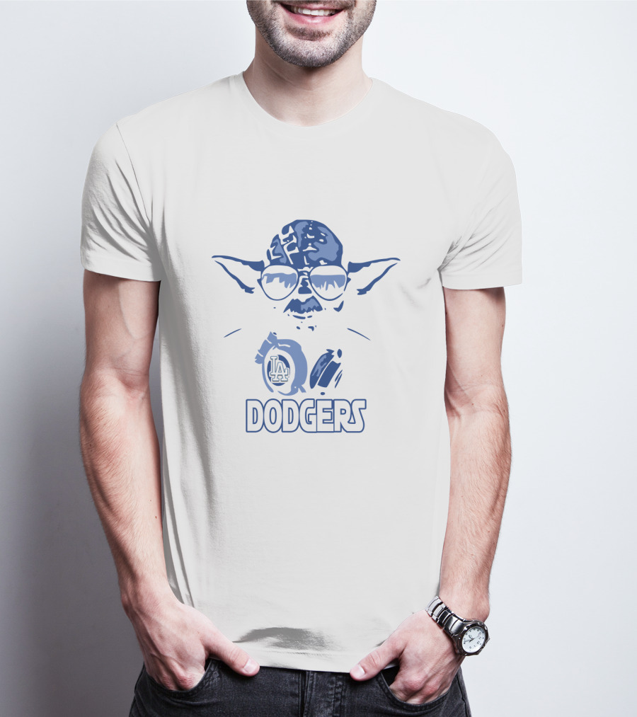 Yoda Dodgers LA Star Wars Los Angeles Fans T-Shirt