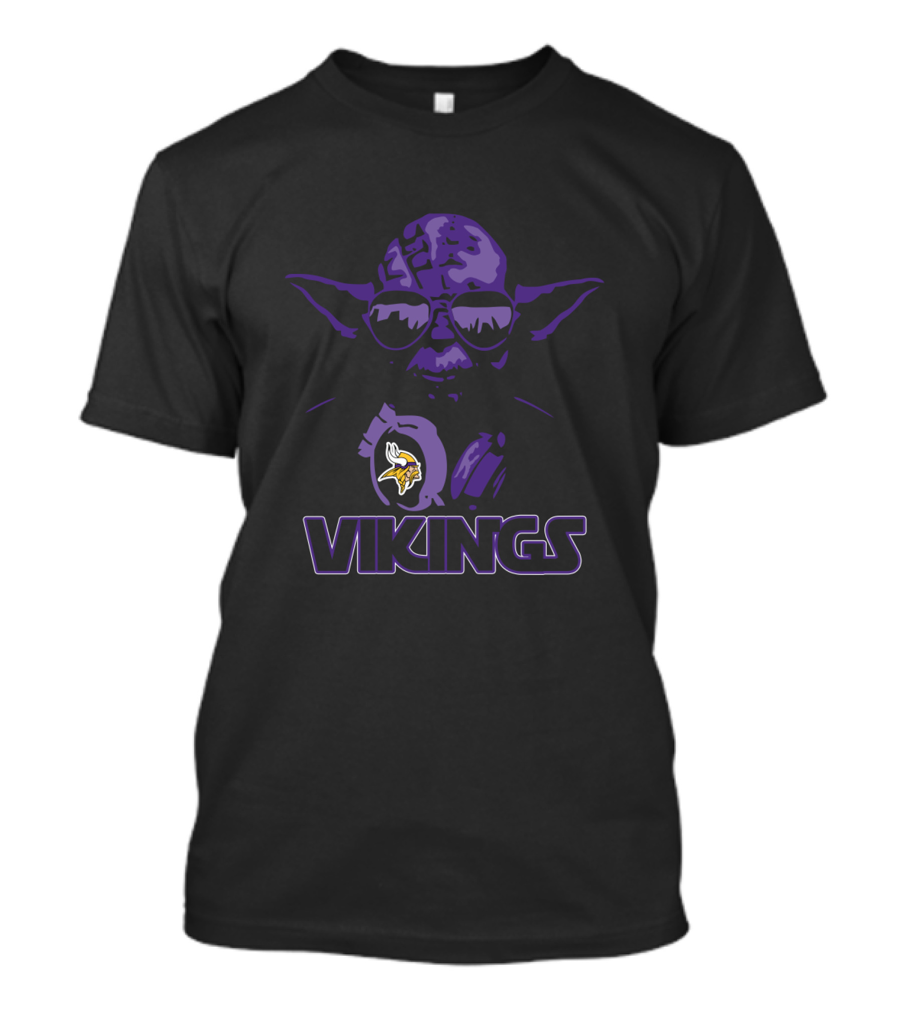 Yoda Star Wars Minnesota Vikings Fans T-Shirt