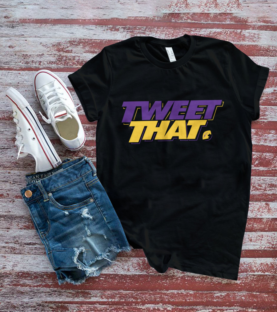 Tweet That Mike Zimmer Fans Vikings Football Purple Yellow T-Shirt