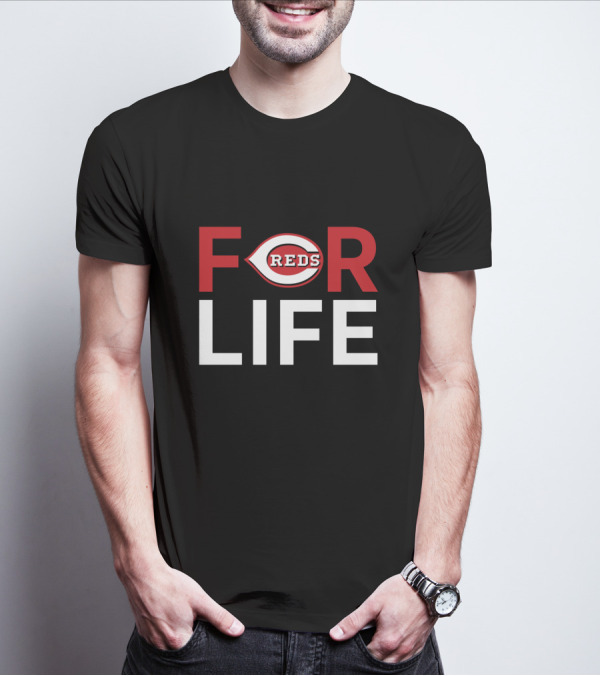 Cincinnati Reds Logo For Life Fan Commitment T-Shirt