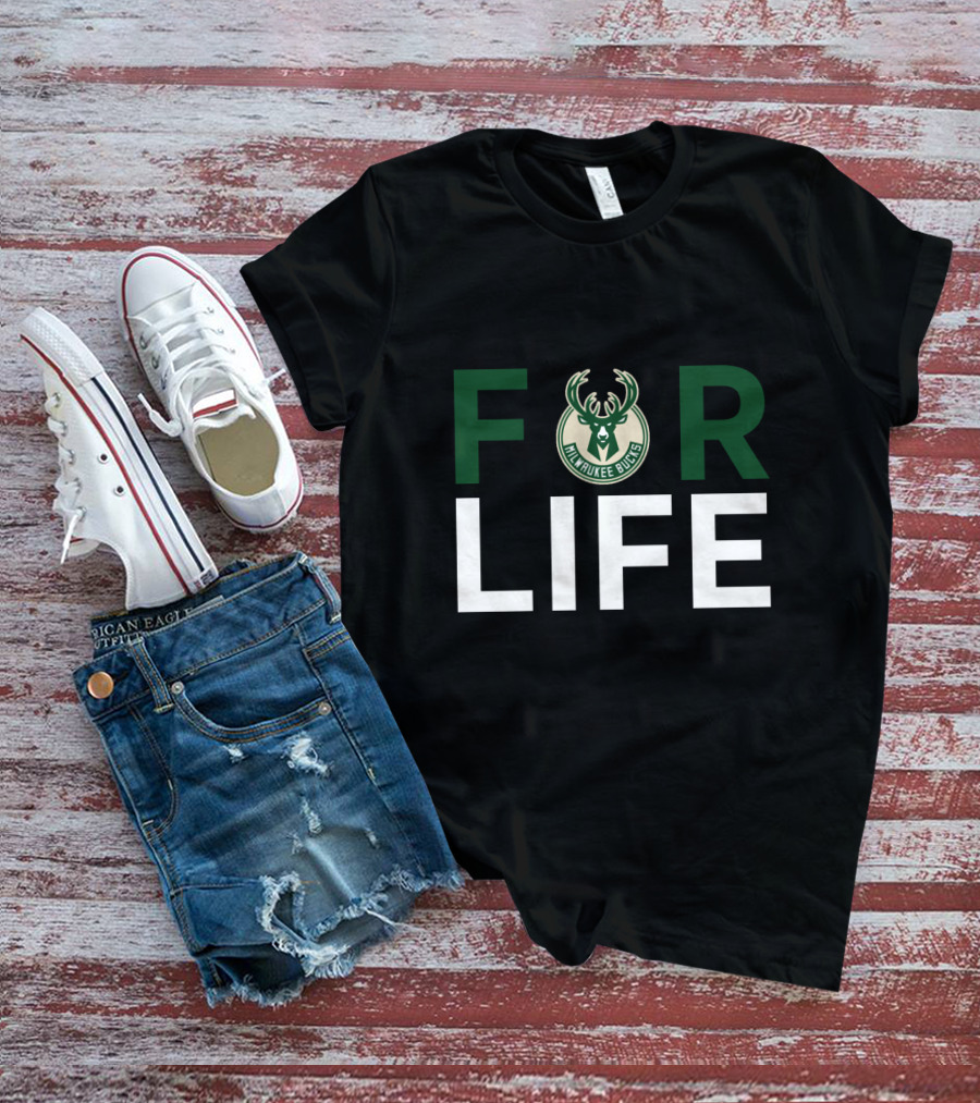 Milwaukee Bucks For Life Fan Loyalty T-Shirt