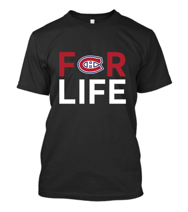 For Life Montreal Canadiens Fans Iconic Logo T-Shirt