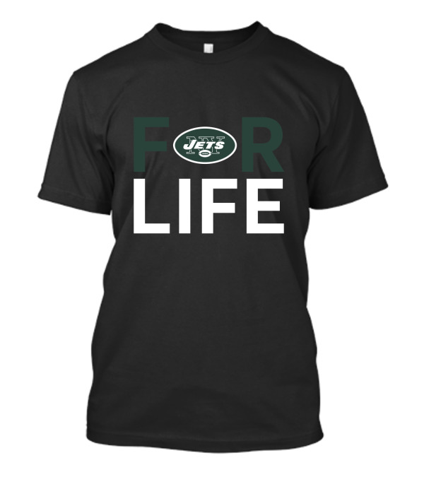 New York Jets Logo Green For Life Sports Fans T-Shirt