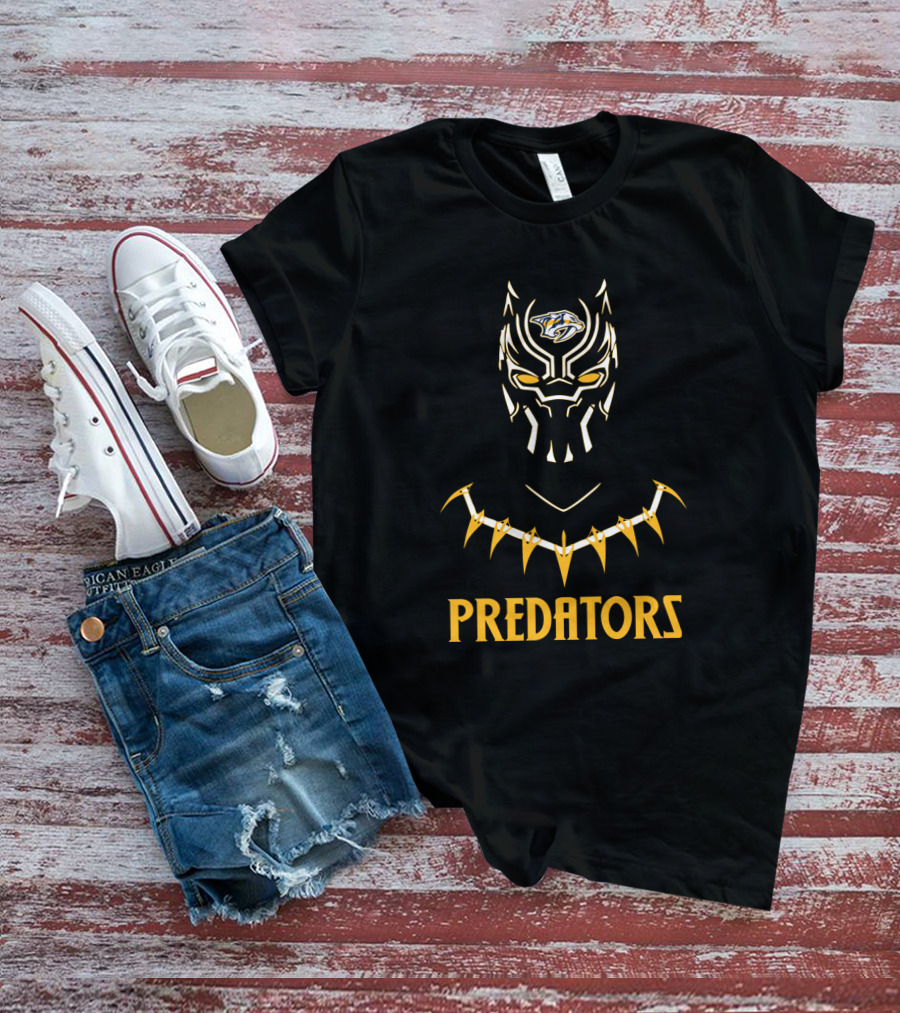 Nashville Predators Black Panther Mashup T-Shirt
