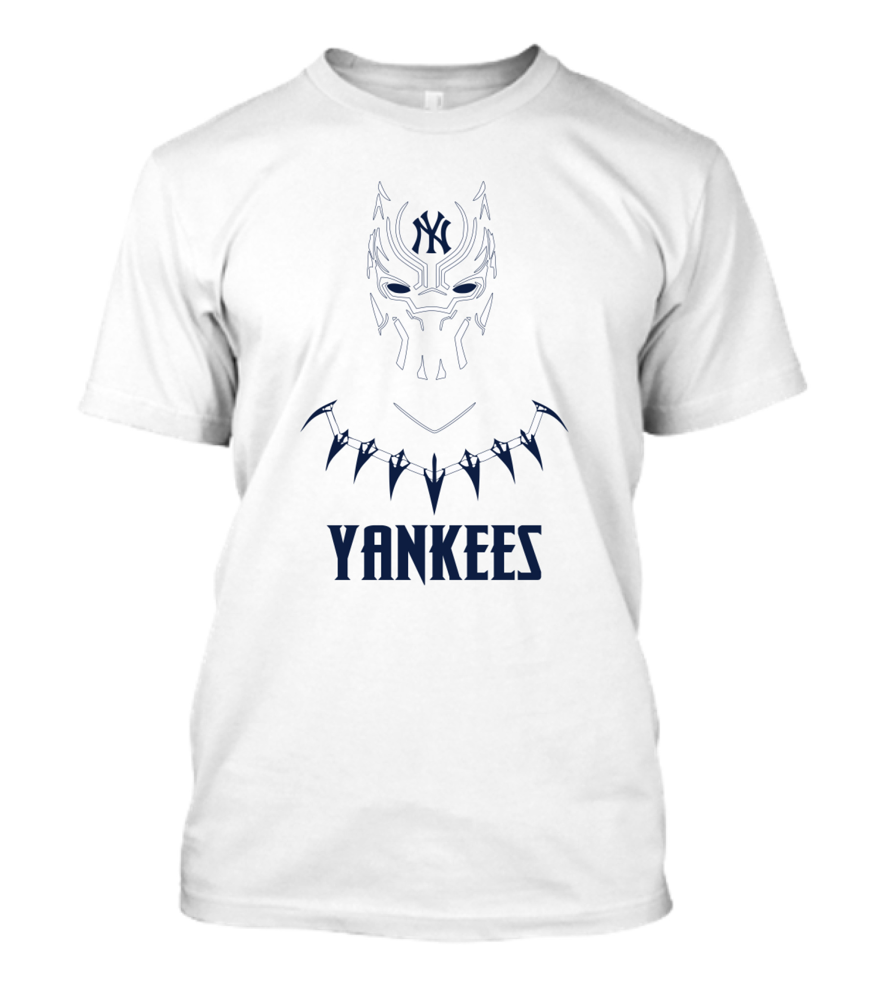 New York Yankees Black Panther Fan Logo Mashup T-Shirt