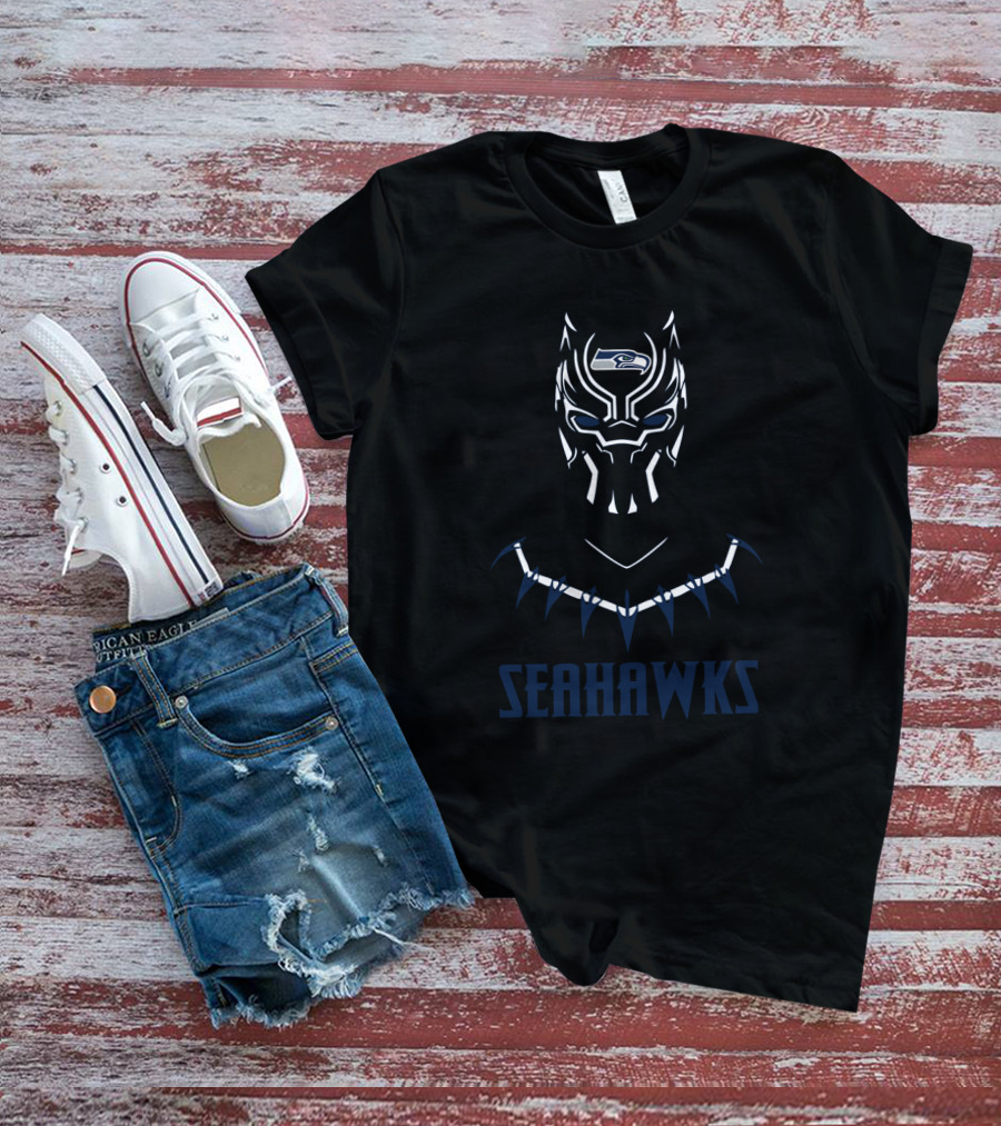 Black Panther Seahawks Fans T-Shirt