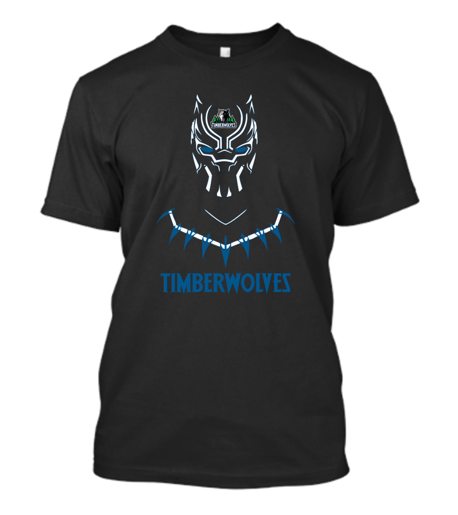Timberwolves Fans Black Panther Style T-Shirt