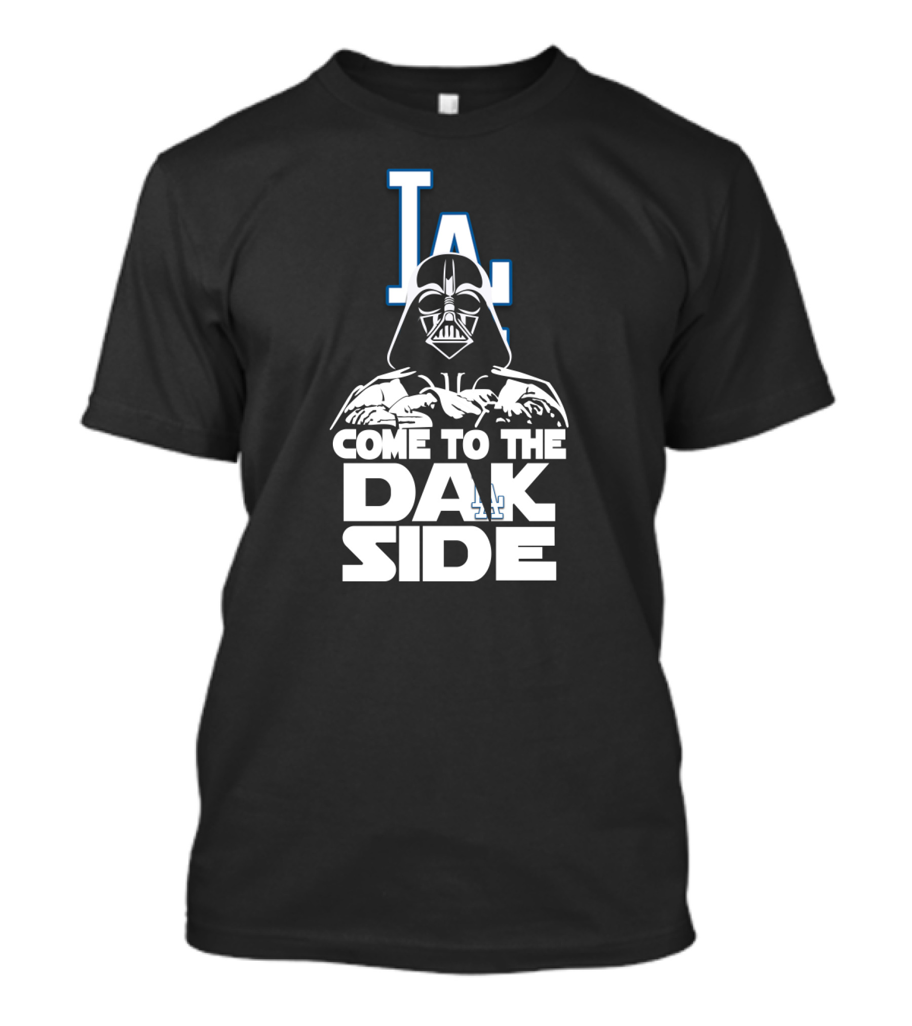 Come To The Dark Side Los Angeles Dodgers Fans Darth Vader T-Shirt