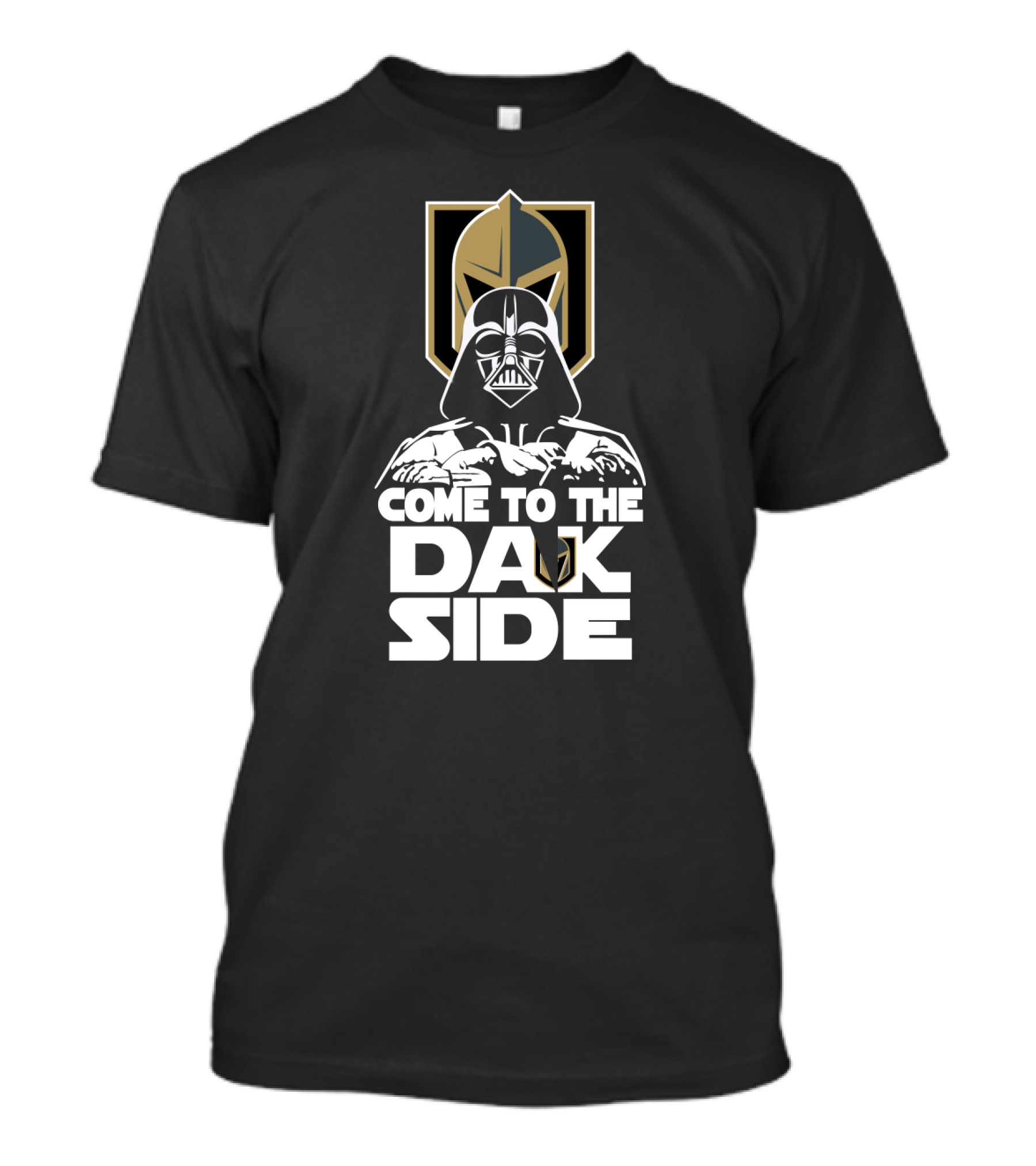 Come To The Dark Side Darth Vader Vegas Golden Knights Fan Crossover T-Shirt