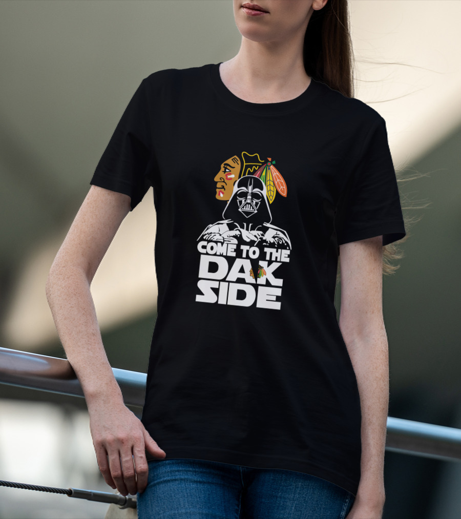 Come To The Dark Side Darth Vader Chicago Blackhawks Fan T-Shirt
