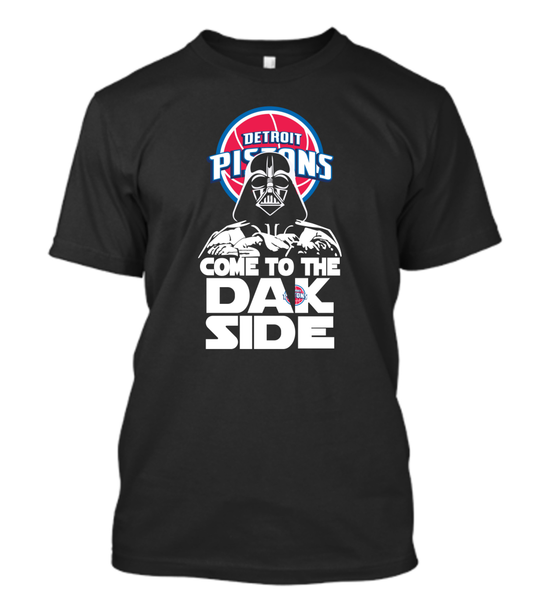 Detroit Pistons Darth Vader Come To The Dark Side T-Shirt