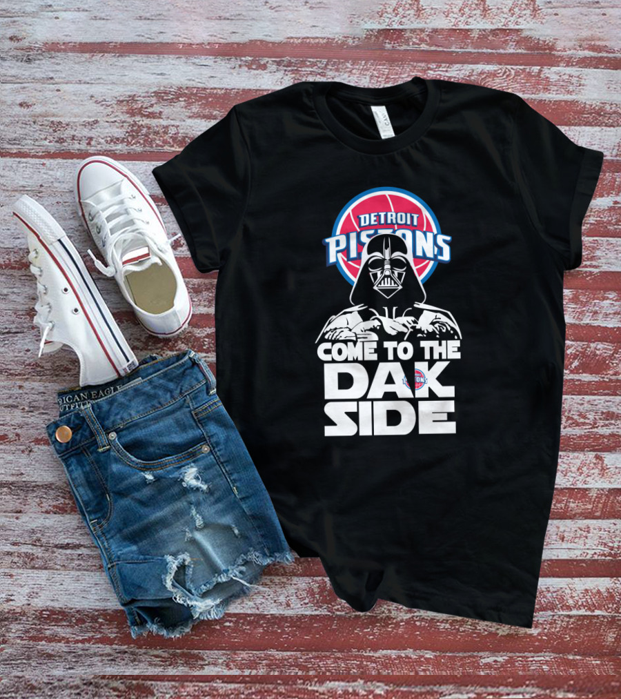 Detroit Pistons Darth Vader Come To The Dark Side T-Shirt