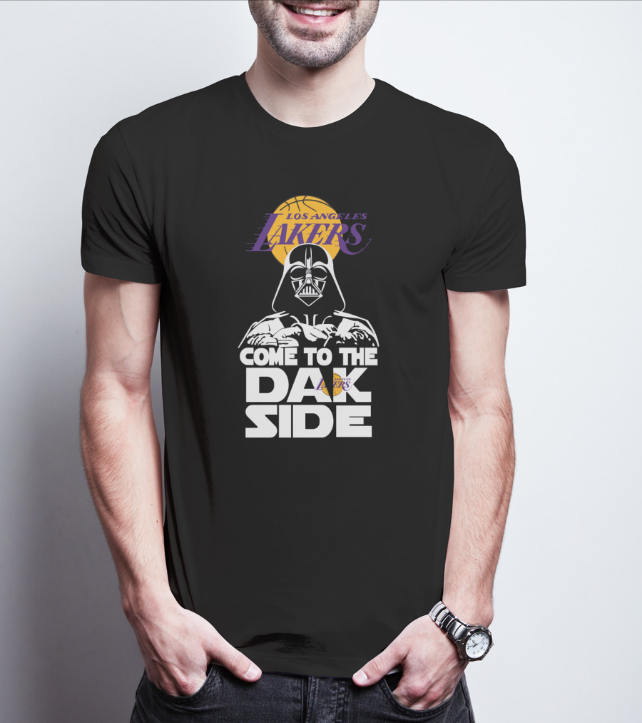 Los Angeles Lakers Come To The Dark Side Darth Vader Fusion T-Shirt