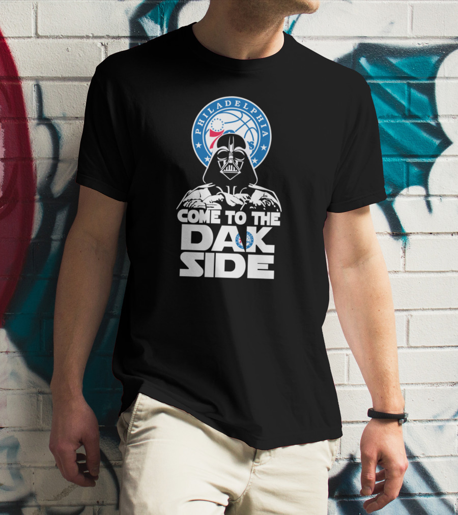Darth Vader Come To The Dark Side Philadelphia 76ers Fans T-Shirt