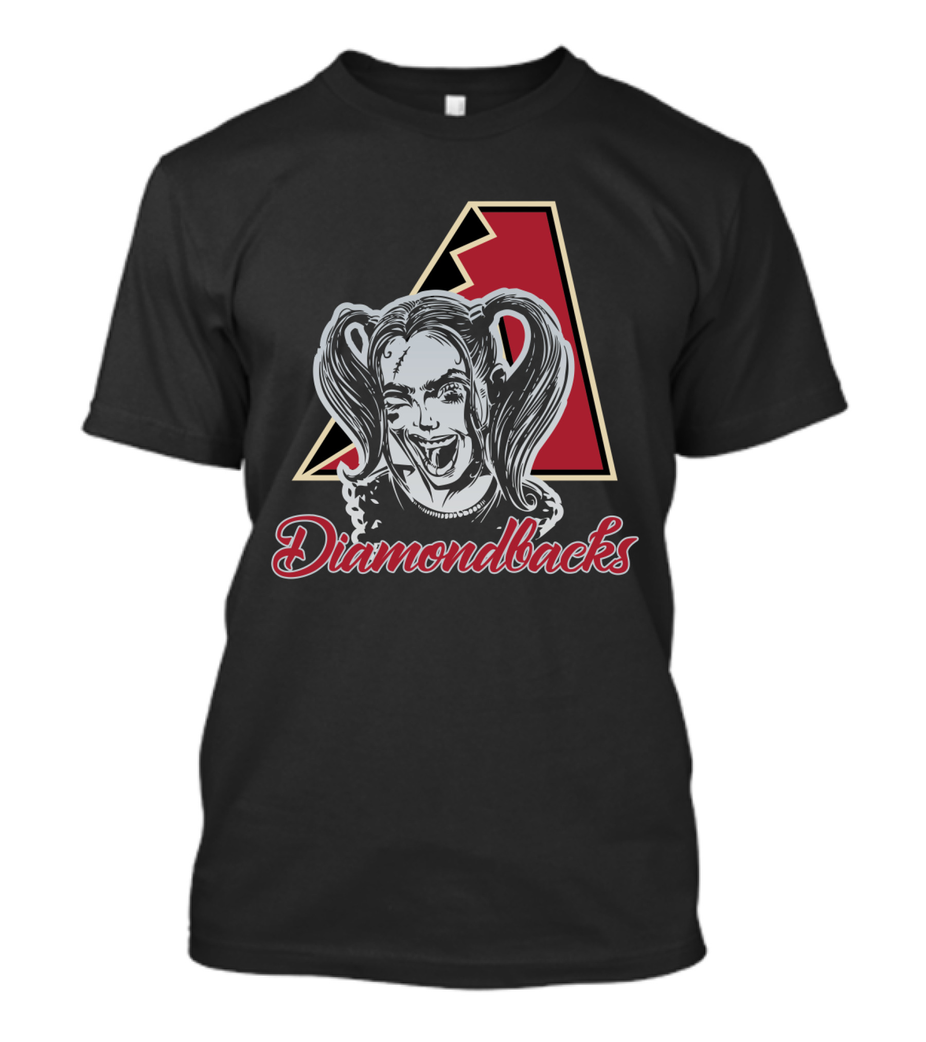 Harley Quinn Styled Arizona Diamondbacks Fans T-Shirt