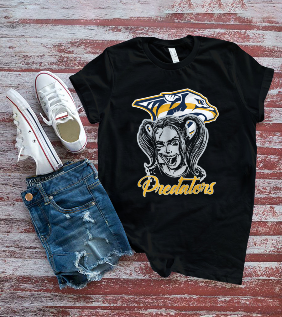 Harley Quinn Nashville Predators Fans Predators T-Shirt
