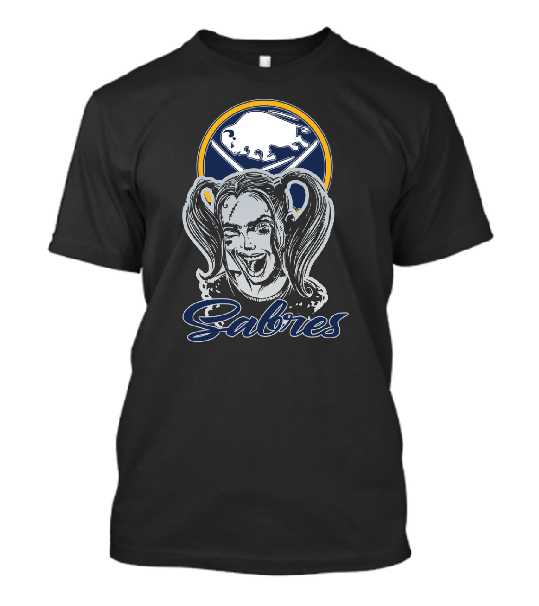 Buffalo Sabres Fans Harley Quinn Mashup T-Shirt