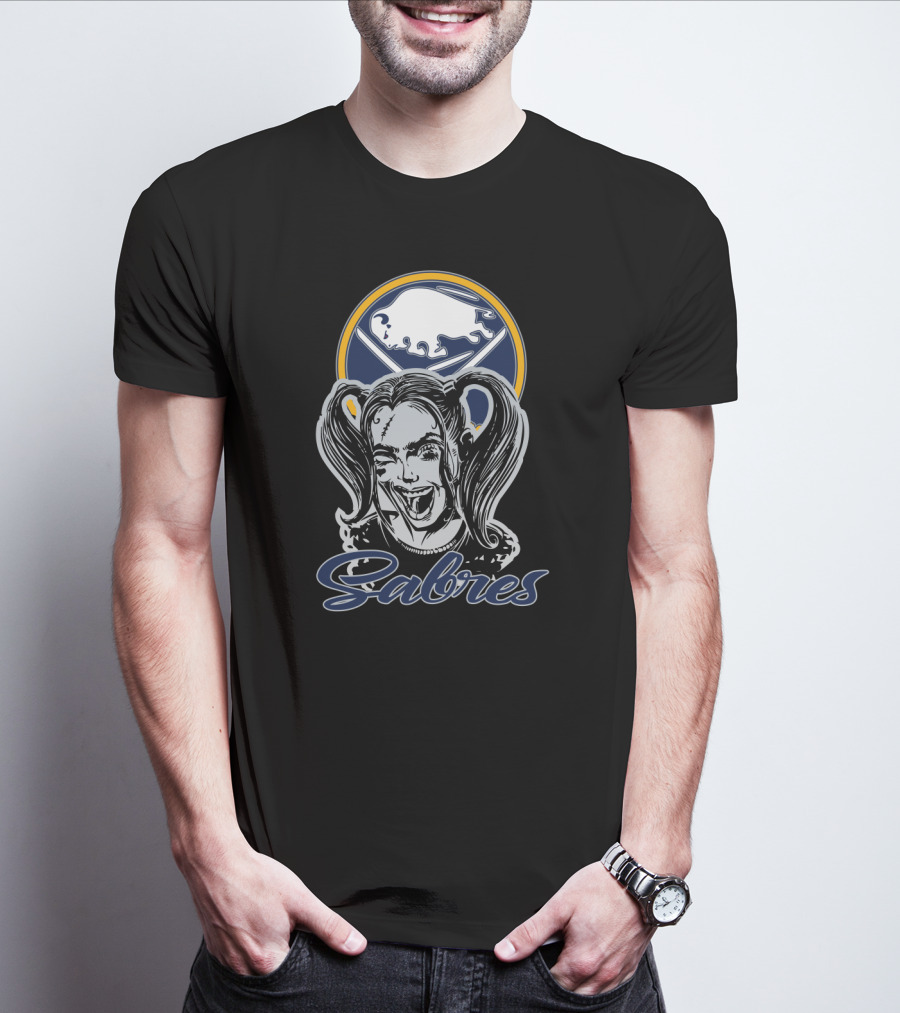 Buffalo Sabres Fans Harley Quinn Mashup T-Shirt