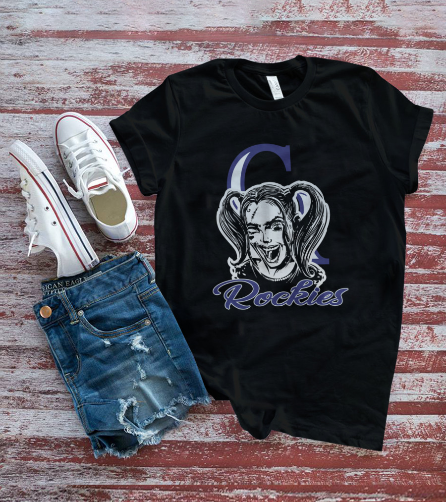 Harley Quinn Colorado Rockies Fans C Rockies T-Shirt