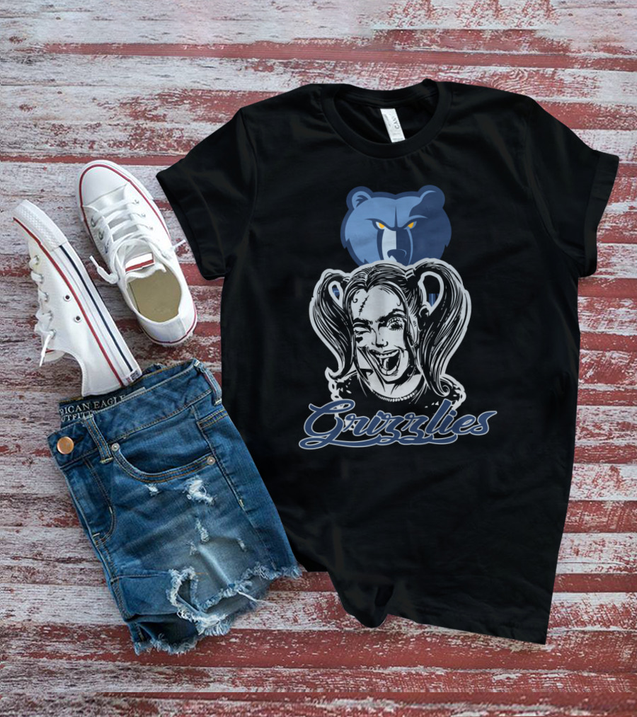Harley Quinn Grizzlies Fans Memphis Basketball T-Shirt