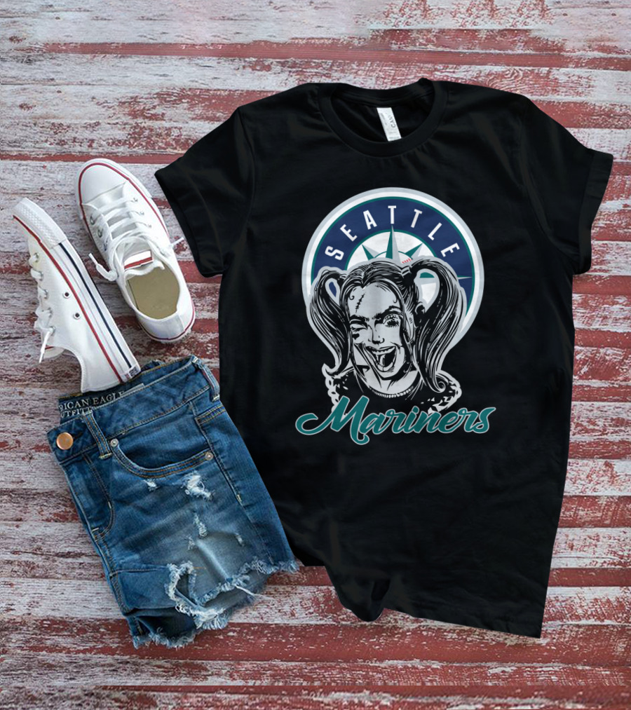 Harley Quinn Seattle Mariners Fans T-Shirt