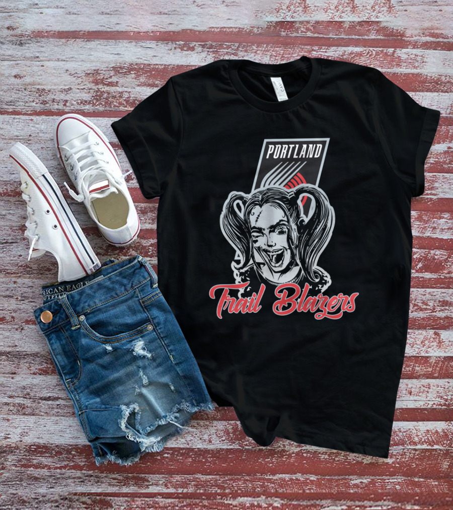 Portland Trail Blazers Harley Quinn Fan T-Shirt