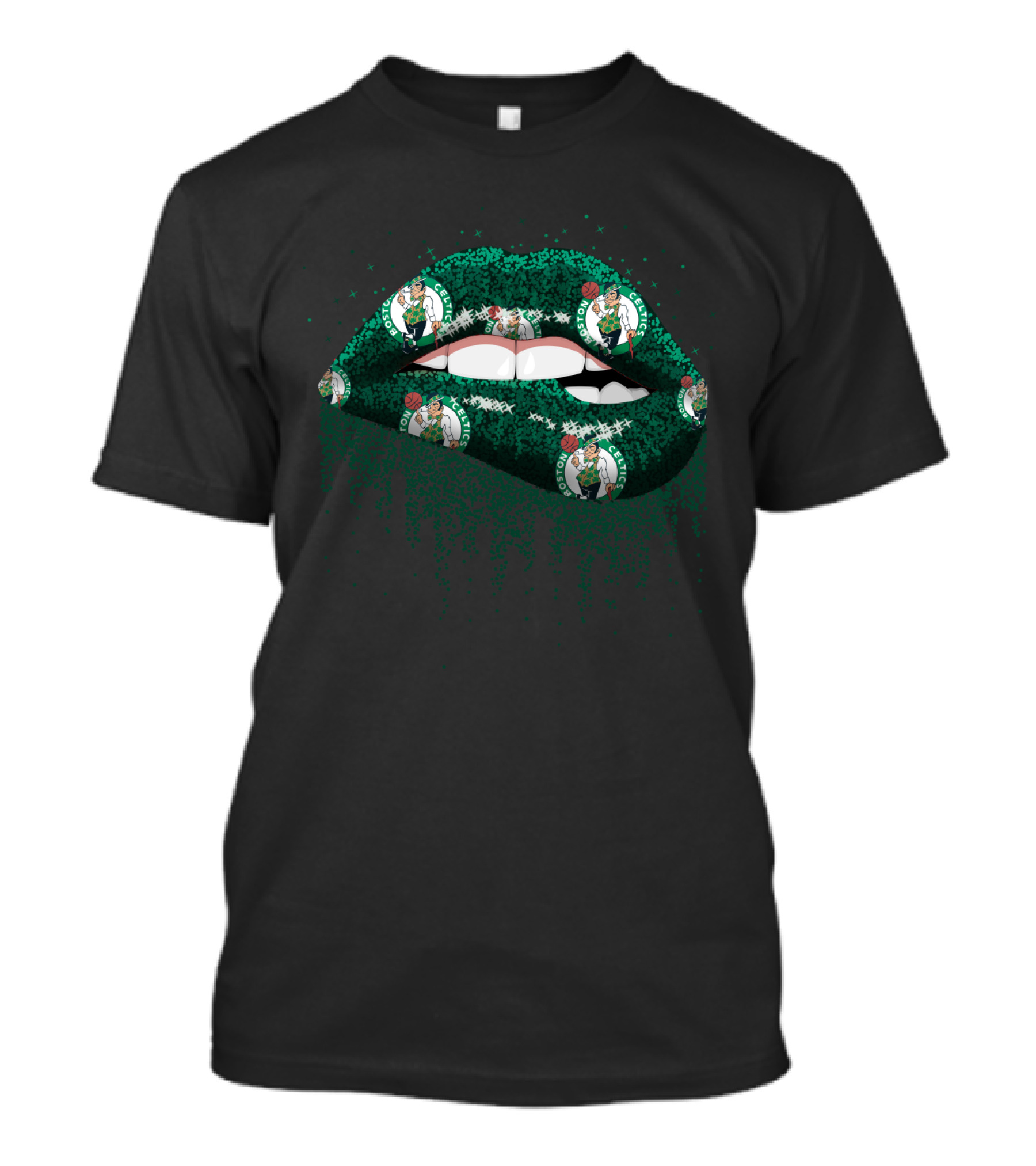 Boston Celtics Lips Fan Gear T-Shirt