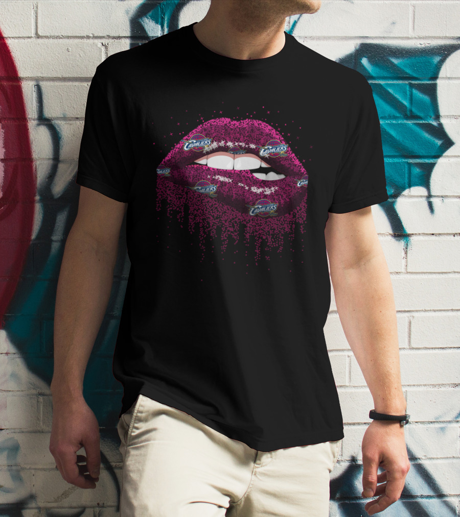 Cleveland Cavaliers Lips Logo Fan Tribute T-Shirt